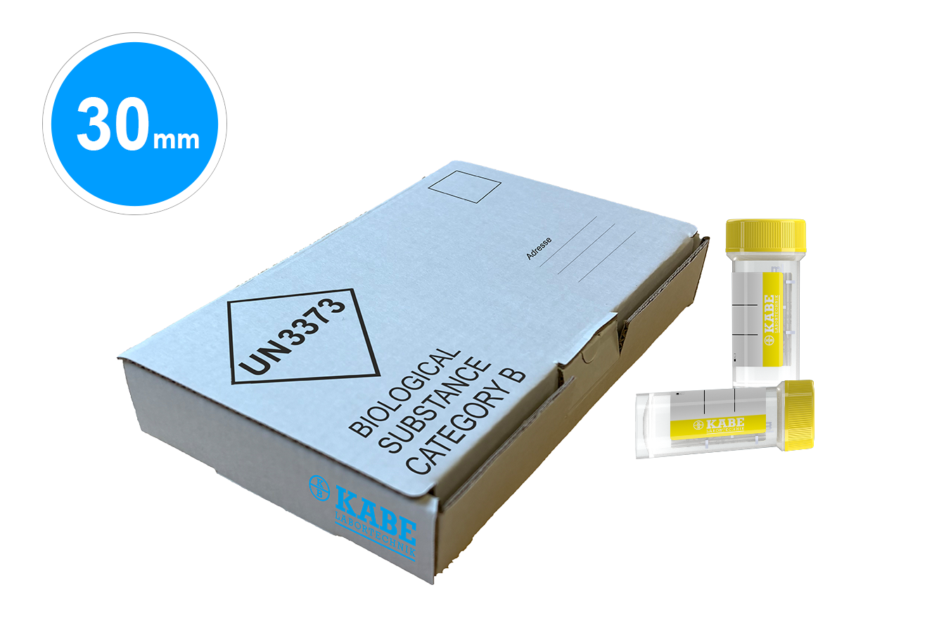 Probengefäß 15 ml mit Formalin für den Versand